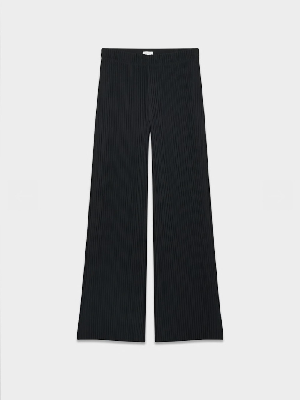 Aritzia - Babaton, Skilled Pant, Ribbed, Pleated, Wide Leg, Black, Size L